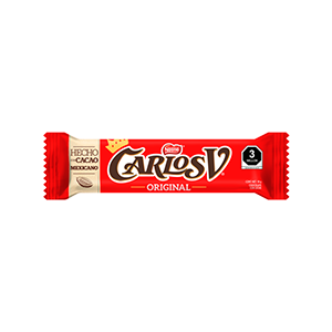 Chocolate con leche original Carlos V 18g