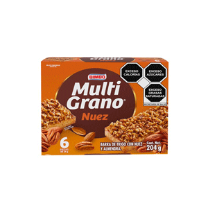 Barras multigrano nuez Bimbo 204g