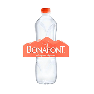 Agua natural Bonafont 1L