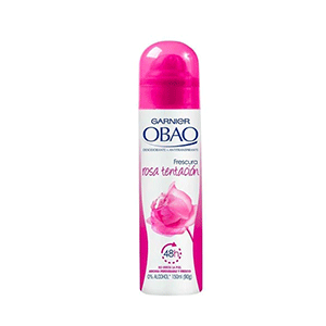 Desodorante rosa tentación aerosol Obao 150ml
