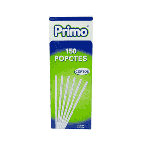 Popotes transparentes Primo 150pz