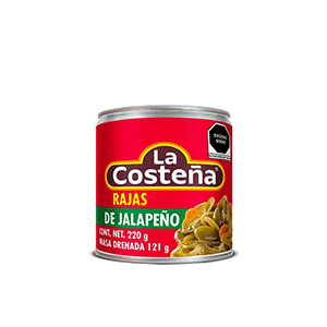 Chiles jalapeños rajas La Costeña 220g