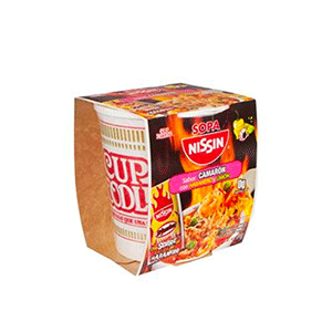 Sopa instantánea camarón habanero y limón Nissin 64g