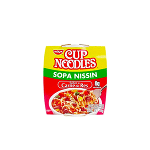 Sopa instantánea carne de res Nissin 64g